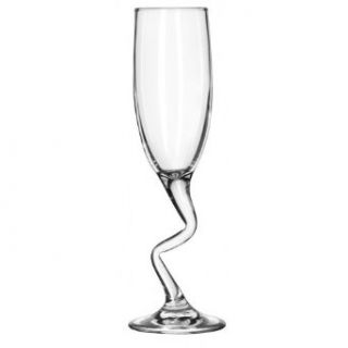 Glass Champagne Zoll System Fluted, 6.25 Ounce    12 per case