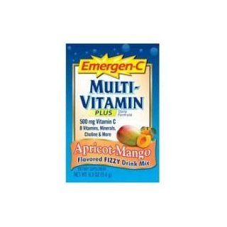 Emergen C Apricot Mango Multivitamin Plus Formula Fizzy Drink Mix   30 packet per pack    3 packs per case.