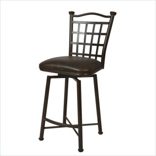 Pastel Furniture Bay Point Rust 26" Swivel Counter Stool in Florentine Coffee   QLBP219339649