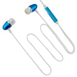 Blue Universal 3.5mm In ear Stereo Headset with ON/ OFF Microphone BasAcc Hands free Devices