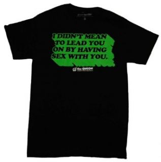 The Onion   Lead You On T Shirt Movie And Tv Fan T Shirts Clothing