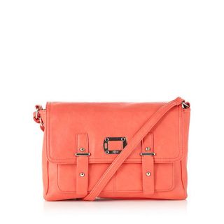H by Henry Holland Designer coral double pocket satchel bag