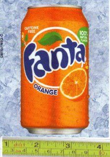 Large Square or Marketing Vendor Size Fanta Orange CAN Soda Vending Machine Flavor Strip, Label Card, Not a Sticker  