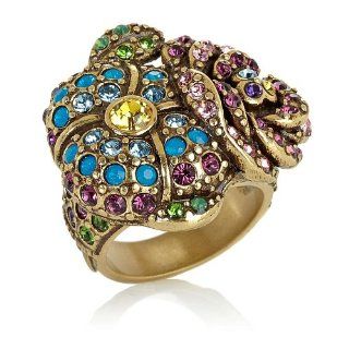 Heidi Daus "Pretty Please" Crystal Accented Ring Jewelry