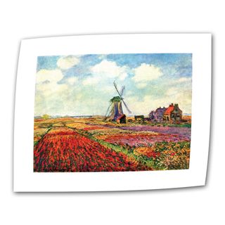 Claude Monet 'Windmill' Flat Canvas Art ArtWall Canvas