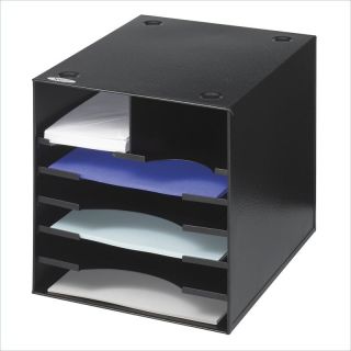 Safco Steel Desktop Organizer    7 Compartment   3111BL