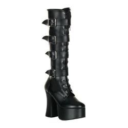 Women's Demonia Slush 225 Black PU Demonia Boots