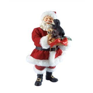 Department 56 Possible Dreams Clothtique Santa Figurine, Puppy Love   Holiday Figurines