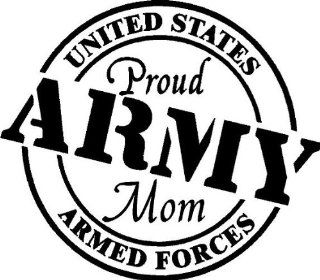 Proud Army Mom Vinyl Wall/car Decal   Wall Decor Stickers