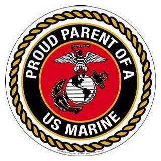 Proud Parent of a Marine Circle Magnet   Refrigerator Magnets