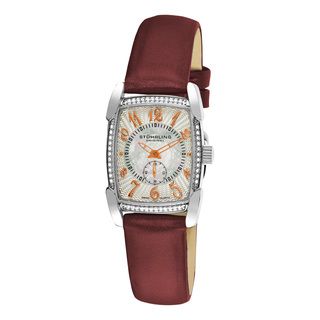 Stuhrling Original Women's Carnegie Rose Swiss Quartz Watch with Leather Strap Stuhrling Original Women's Stuhrling Original Watches