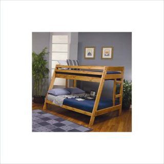 Coaster Wrangle Hill Twin over Full Bunk Bed in Amber Wash   460093