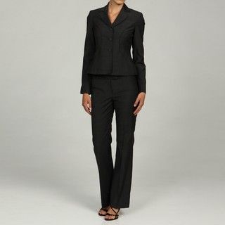 Anne Klein Women's 3 button Notch Vertical Seam Detail Pant Suit Anne Klein Pant Suits