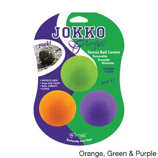 Loopies Jokko Tennis Ball with Cover (Single or 3 pack) Swag/Loopies Pet Toys
