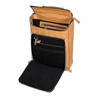 Women's Luis Steven Medium Briefcase Pack R 3470 A Tan Leather Luis Steven Laptop Backpacks