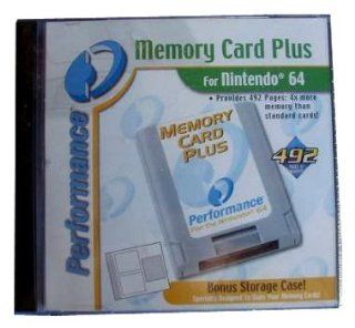 Memory Card Plus, Nintendo 64 Memory Card, Provides 492 Pages of Memory Video Games