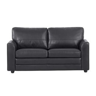 Black Lola bonded leather sofa bed