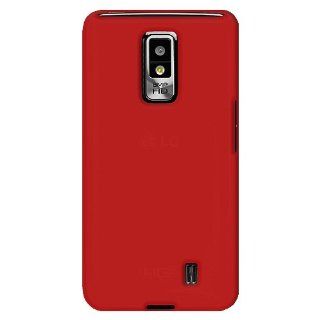 Amzer Silicone Jelly Skin Case Cover for LG Spectrum VS920   Retail Packaging   Red Cell Phones & Accessories