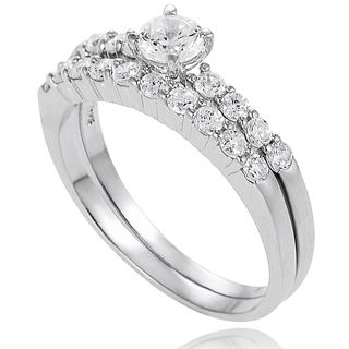 New Tressa Sterling Silver Cubic Zirconia Bridal  Style Rings Tressa Cubic Zirconia Rings
