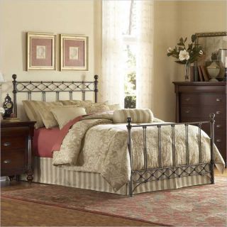 Fashion Bed Argyle Metal Poster Bed in Copper Chrome   B1128X