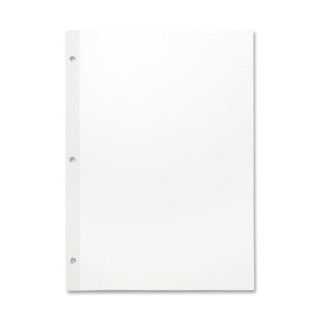 Sparco Mylar Reinforced Filler Paper   100 Sheet   20lb   Unruled   Letter 8.5" x 11"   100 / Pack   White 