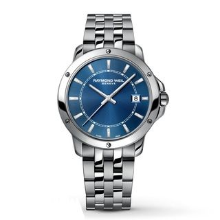 Raymond Weil Men's 'Tango' Blue Dial Stainless Steel Watch Raymond Weil Men's Raymond Weil Watches