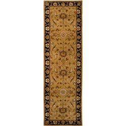 Hand tufted Camelot Gold Floral Wool Rug (2'6 x 8') Runner Rugs