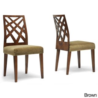 Baxton Studio 'Marla' Microfiber Modern Dining Chairs (Set of 2) Baxton Studio Dining Chairs