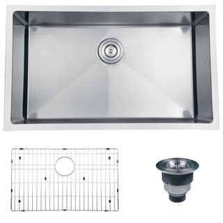 Ruvati 16 gauge Stainless Steel 32 inch Single Bowl Undermount Kitchen Sink Ruvati Kitchen Sinks