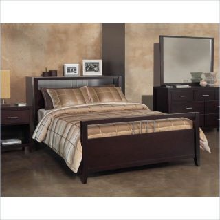 Modus Furniture Nevis Platform Storage Bed in Espresso 6 Piece Bedroom Set   NV23SX PKG6