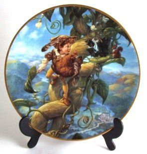 Knowles Classic Fairy Tales Scott Gustafson plate Jack and the Beanstalk CP1147   Decorative Plaques