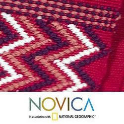 Set of 4 Cotton 'Scarlet Hills' Placemats and Napkins (Guatemala) Novica Placemats/Napkins