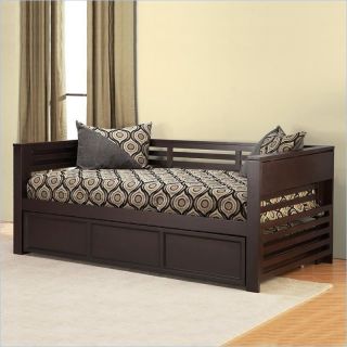 Hillsdale Miko Wood Daybed with Trundle in Espresso Finish   1457DBT
