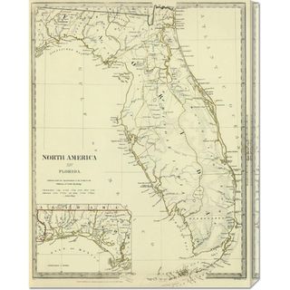 Society for the Diffusion of Useful Knowledge 'Florida, 1834' Stretched Canvas Canvas
