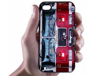 Fire Truck Black iPhone 4/4s Case   Hard Shell Cell Phone Case Cell Phones & Accessories