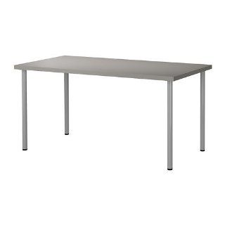 Ikea Linnmon Desk with Adils Legs Multi Purpose Table, Gray, Silver Color   Coffee Tables