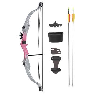 Wizard Archery 22 inch Youth Pink Riser & Silver Limb Compound Bow Wizard Archery Youth Archery