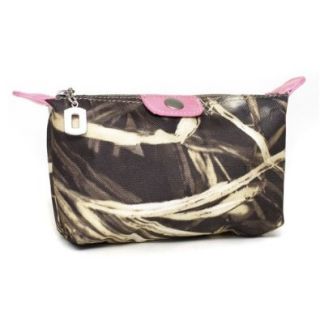Realtree Camouflage Fabric Cosmetic Bag w/ Leather Like Trim Shoes