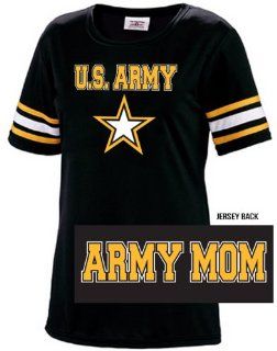 Adult "ARMY PROUD ARMY MOM" Gameday Fanshirt Sports & Outdoors