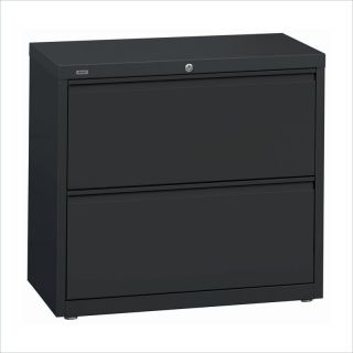 Hirsh Industries LLC 10000 Series Lateral 36" Wide 2 Drawer File Cabinet in Charcoal   16065