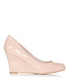 Light Pink Patent Court Wedges
