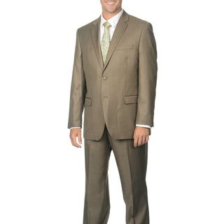 Caravelli Men's Light Brown 2 button Notch Collar Suit Suits