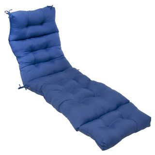 72 inch Outdoor Marine Blue Chaise Lounger Cushion Outdoor Cushions & Pillows