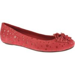 Women's Antia Shoes Abella Red Polka Dot Suede Antia Shoes Flats