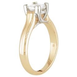 Miadora 18k Gold 1ct TDW Certified Diamond Solitaire Ring (F G, I1 I2) Miadora One of a Kind Rings