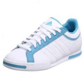adidas Women's Batida II W Leather Tennis Shoe,White/White/Sky,7 M Clothing