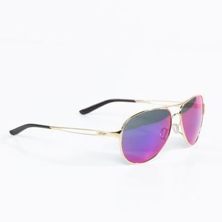 Oakley Women's 'Caveat' Sunglasses in Polished Gold with Fire Eye Lenses Oakley Fashion Sunglasses