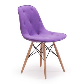 Probability Purple Velour Chair Dining Chairs