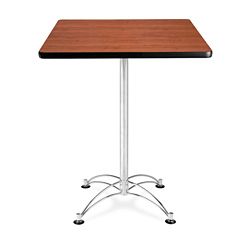 OFM 30 inch Wood laminate Square Cafe height Table with Chrome Base OFM Utility Tables