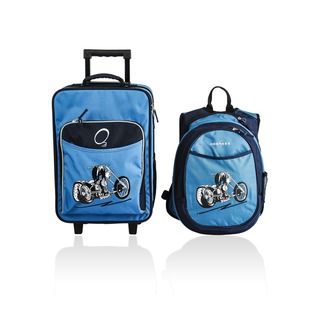 Obersee Kids "Motorcycle" 2 piece Backpack and Carry On Upright Luggage Set O3 Kids' Single Uprights